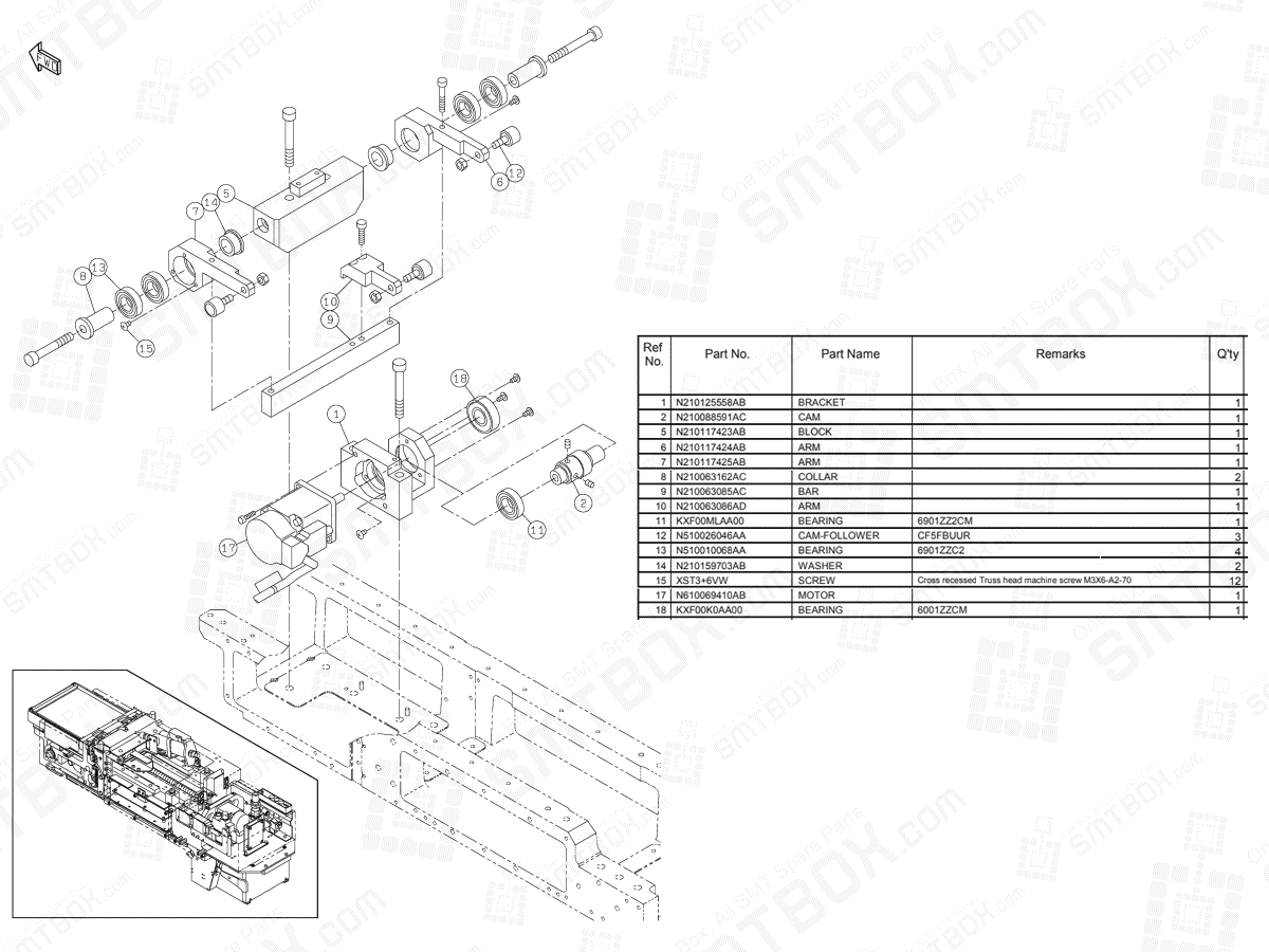 Panasonic NPM Multifunctional Transfer Unit N610095857AB KN610095857AB-03-5