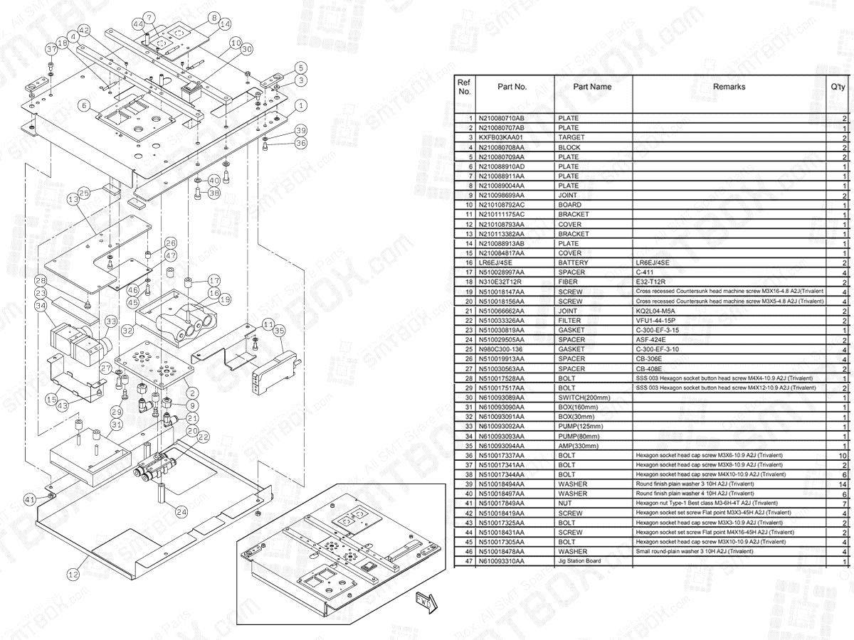 Panasonic NPM Standard Calibration Jig Kit N610081724AA KN610081724AA-05-1