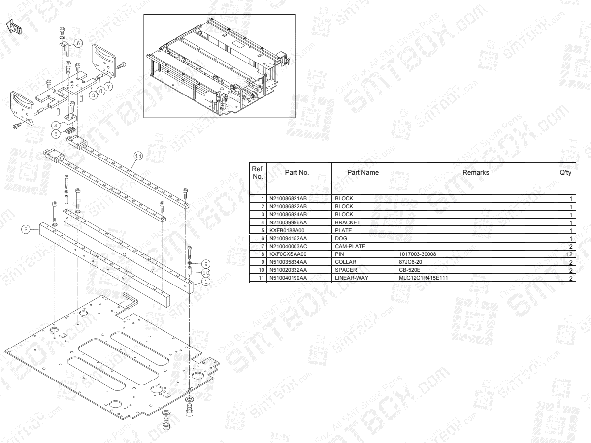 Panasonic NPM Tray Feeder Drawing-out Section N610069934AA KN610069934AA-16-2