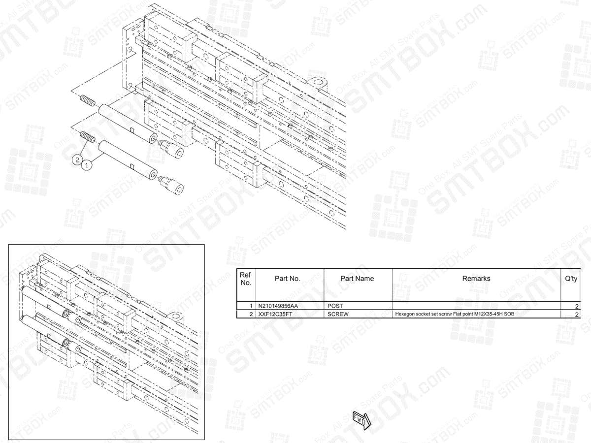 Panasonic NPM Y Axis Stopper For Standard Cart N610085056AA KN610085056AA-02