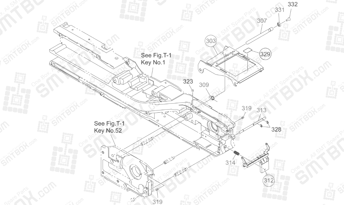 Suppressor Section on Hitachi Yamaha SMT Tape Feeder 72mm GT-72001B GD-72001B
