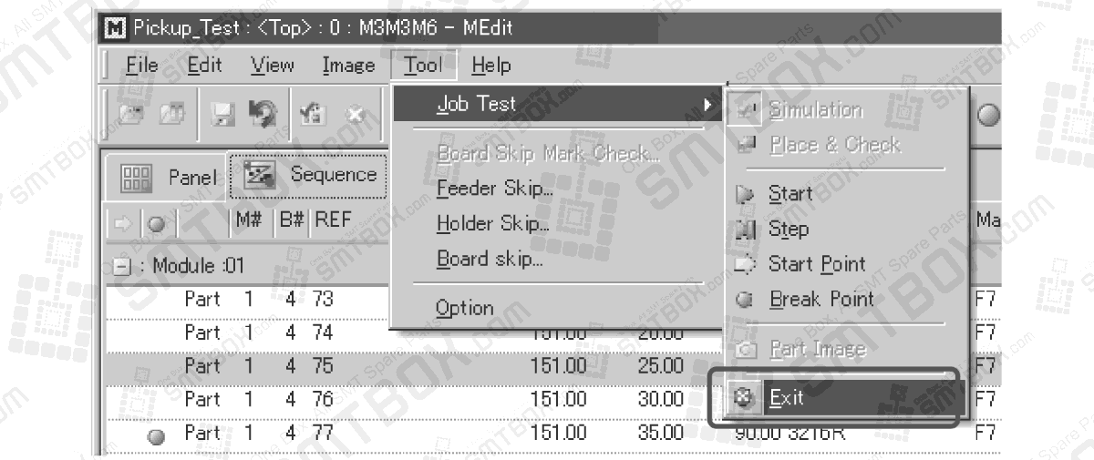 6.5.2 Testing A Job Using Simulation Mode For 6.5 Testing Jobs (Nxt V3.10 And Higher) Of 6. Editing Jobs On The Machine on FUJI NXT side f