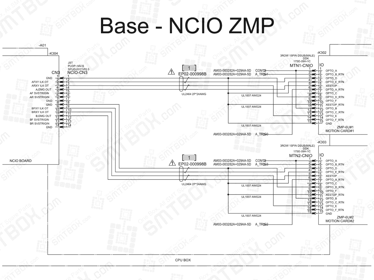 Base - NCIO ZMP on Hanwha (Samsung Techwin) Excellent Modular Excen Pro (D) (M) (L) SMT Placer