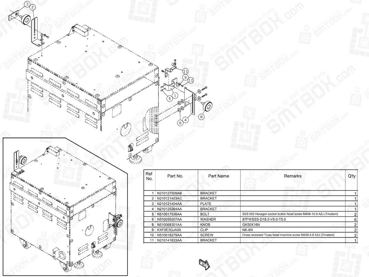 Panasonic NPM-D3 Inspection BOX connection part N610102001AA KN610102001AA-06