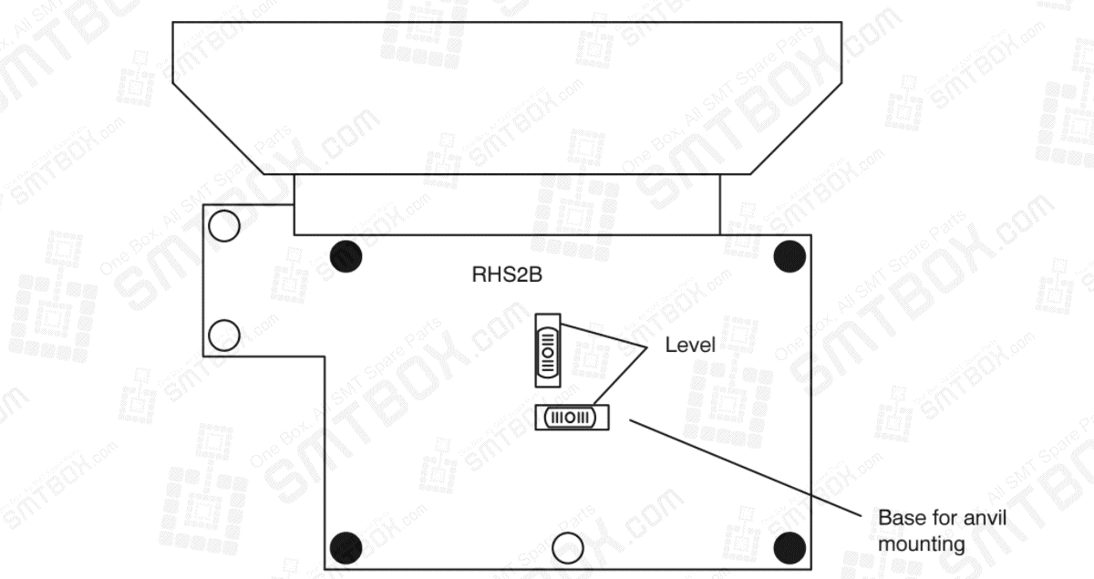 2.1.2 Installing the Machine (Leveling) for Panasonic Radial Lead Component Insertion Machine RHS2B side a