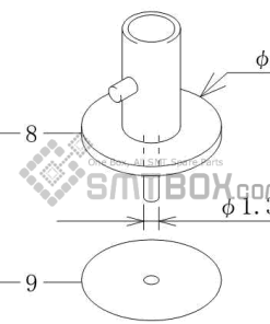 FUJI CP 6 09 CP 606 10JE CP 642ME 05 CP 642E 07 CP 642(08JE) CP 642 08 CP 643E 05JE CP 643ME 03 CP 643E 05 CP 65E 06 CP 65 08 Nozzle AWPH9534 R012 013 side a
