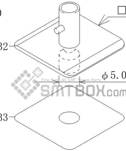 FUJI CP 6 09 CP 606 10JE CP 642ME 05 CP 642E 07 CP 642(08JE) CP 642 08 CP 643E 05JE CP 643ME 03 CP 643E 05 CP 65E 06 CP 65 08 Nozzle AWPH9612 S020 050 side a