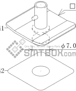 FUJI CP 6 09 CP 606 10JE CP 642ME 05 CP 642E 07 CP 642(08JE) CP 642 08 CP 643E 05JE CP 643ME 03 CP 643E 05 CP 65E 06 CP 65 08 Nozzle AWPH9682 S022 070 side a