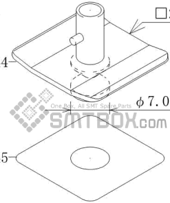 FUJI CP 6 09 CP 606 10JE CP 642ME 05 CP 642E 07 CP 642(08JE) CP 642 08 CP 643E 05JE CP 643ME 03 CP 643E 05 CP 65E 06 CP 65 08 Nozzle AWPH9694 B022 070 side a