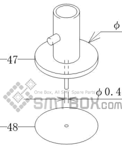 FUJI CP 643ME 03 Nozzle AWPH9702 R012 004 side a