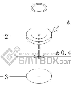 FUJI CP 643ME 03 Nozzle AWPH9710 R008 004 side a