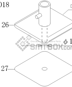 FUJI CP 742ME 02 CP 742E 01 CP 732 2 Nozzle Part No.ADCPH9512 Rating S16 018 side a