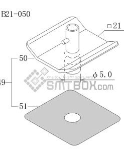 FUJI CP 742ME 02 CP 742E 01 CP 732 2 Nozzle Part No.ADCPH9681 Rating B21 050 side a