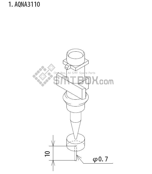 Fuji Ip Iii 16 Ip Iii 16JE Ip Iiie 10 Nozzle Part NO.AQNA3110 Side A