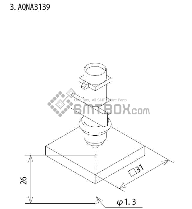 Fuji Ip Iii 16 Ip Iii 16JE Ip Iiie 10 Nozzle Part NO.AQNA3130 Side A