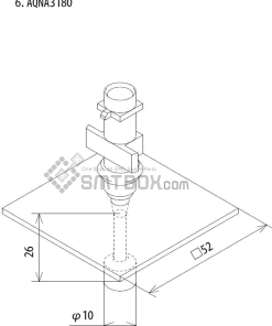 Fuji Ip Iii 16 Ip Iii 16JE Ip Iiie 10 Nozzle Part NO.AQNA3180 Side A
