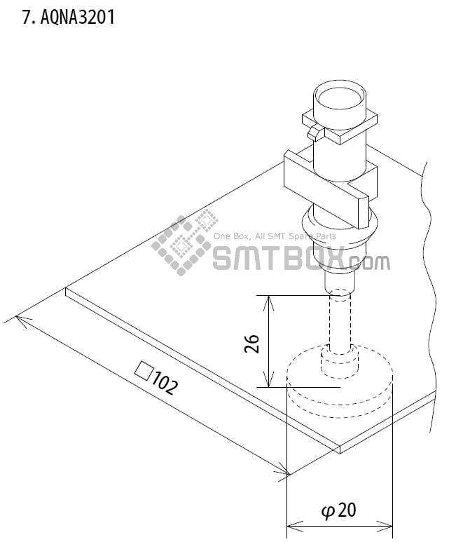 Fuji Ip Iii 16 Ip Iii 16JE Ip Iiie 10 Nozzle Part NO.AQNA3201 Side A