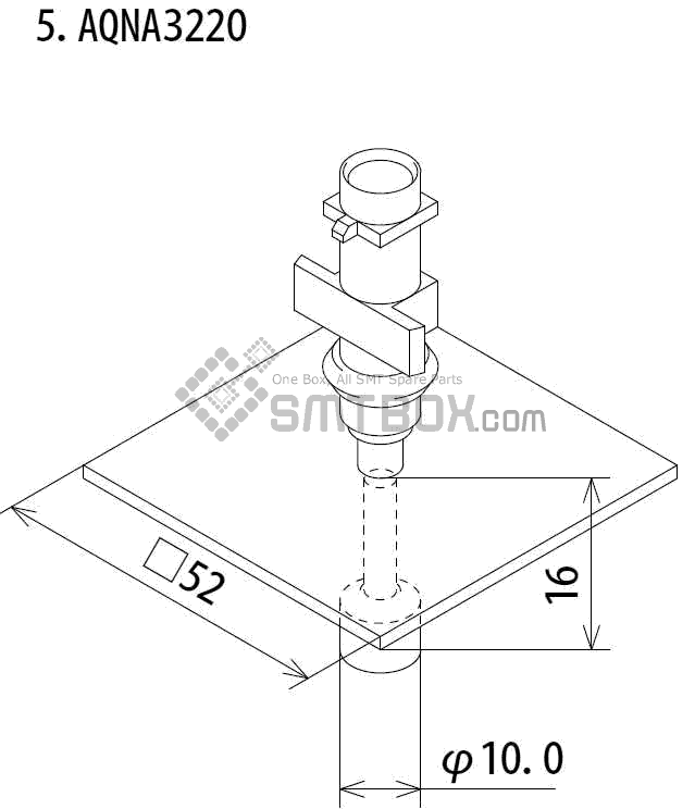 Fuji Ip Iii 16 Ip Iii 16JE Ip Iiie 10 Nozzle Part NO.AQNA3220 Side A