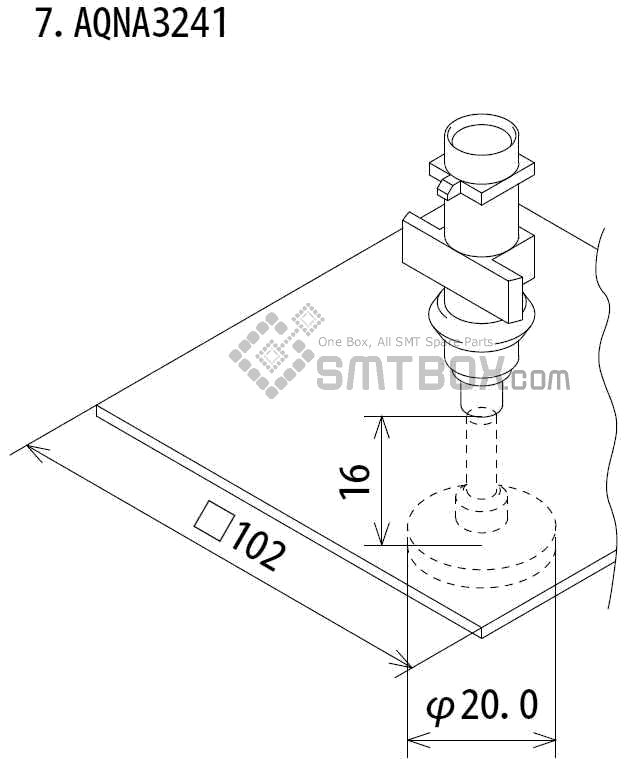Fuji Ip Iii 16 Ip Iii 16JE Ip Iiie 10 Nozzle Part NO.AQNA3241 Side A