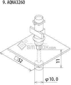 Fuji Ip Iii 16 Ip Iii 16JE Ip Iiie 10 Nozzle Part NO.AQNA3260 Side A