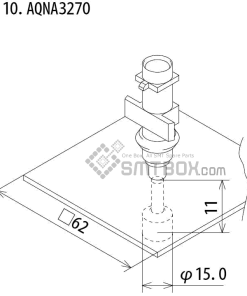 Fuji Ip Iii 16 Ip Iii 16JE Ip Iiie 10 Nozzle Part NO.AQNA3270 Side A