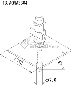 Fuji Ip Iii 16 Ip Iii 16JE Ip Iiie 10 Nozzle Part NO.AQNA3304 Side A