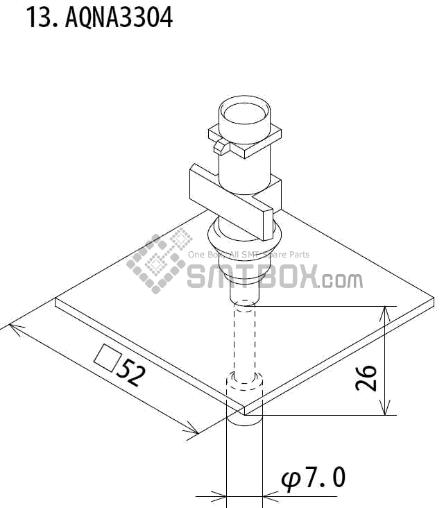 Fuji Ip Iii 16 Ip Iii 16JE Ip Iiie 10 Nozzle Part NO.AQNA3304 Side A