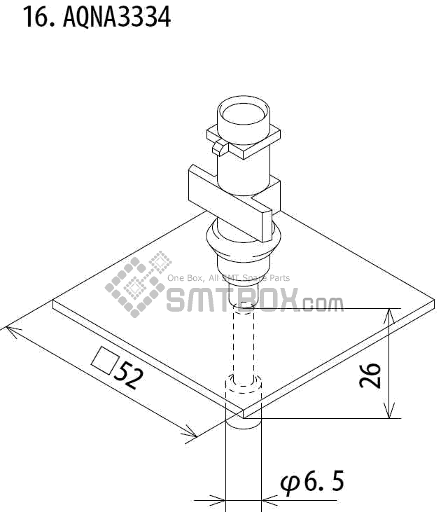 Fuji Ip Iii 16 Ip Iii 16JE Ip Iiie 10 Nozzle Part NO.AQNA3334 Side A