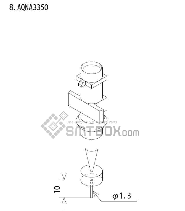 Fuji Ip Iii 16 Ip Iii 16JE Ip Iiie 10 Nozzle Part NO.AQNA3350 Side A