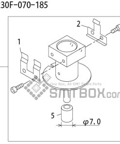 FUJI QP 242E 10 QP 242E(10JE) Nozzle Part No.ABHPN6367 Rating S R30F 070 185 side a