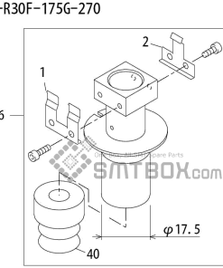 FUJI QP 242E 10 QP 242E(10JE) Nozzle Part No.ABHPN6705 Rating S R30F 175G 270 side a
