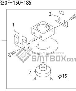 FUJI QP 242E 10 QP 242E(10JE) Nozzle Part No.ABHPN6787 Rating S R30F 150 185 side a