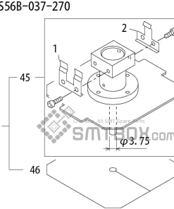 FUJI QP 242E 10 QP 242E(10JE) Nozzle Part No.ABHPN8252 Rating S S56B 037 270 side a