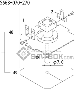 FUJI QP 242E 10 QP 242E(10JE) Nozzle Part No.ABHPN8262 Rating S S56B 070 270 side a