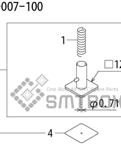FUJI QP 242E 10 QP 242E(10JE) Nozzle Part No.ABHPN8515 Rating I S12B 007 100 side a