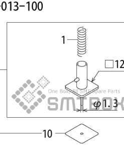 FUJI QP 242E 10 QP 242E(10JE) Nozzle Part No.ABHPN8535 Rating I S12B 013 100 side a