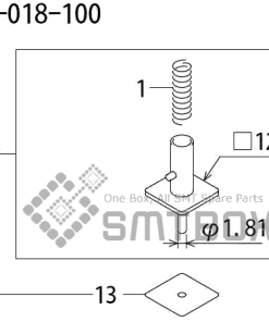FUJI QP 242E 10 QP 242E(10JE) Nozzle Part No.ABHPN8544 Rating I S12B 018 100 side a