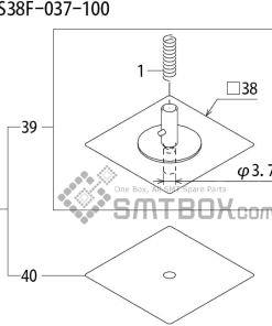 FUJI QP 242E 10 QP 242E(10JE) Nozzle Part No.ABHPN8635 Rating I S38F 037 100 side a