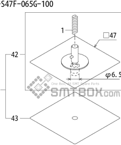 FUJI QP 242E 10 QP 242E(10JE) Nozzle Part No.ABHPN8646 B69 Rating I S47F 065G 100 side a