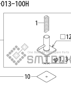 FUJI QP 242E 10 QP 242E(10JE) Nozzle Part No.ABHPN8740 Rating I S12B 013 100H side a