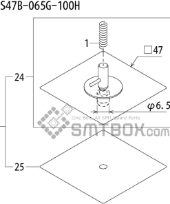 FUJI QP 242E 10 QP 242E(10JE) Nozzle Part No.ABHPN8790 Rating I S47B 065G 100H side a