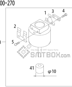 FUJI QP 341E MM 04 Nozzle Part No.ADBPN8164 Rating 100 270 side a