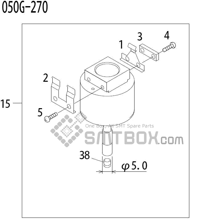FUJI QP 341E MM 04 Nozzle Part No.ADBPN8204 Rating 050G 270 side a FUJI QP 341E MM 04 Nozzle Part No.ADBPN8204 Rating 050G 270 side a