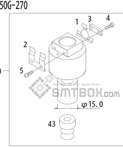 FUJI QP 341E MM 04 Nozzle Part No.ADBPN8224 Rating 150G 270 side a