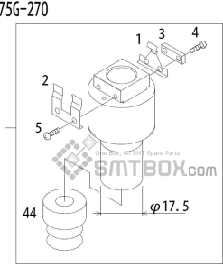 FUJI QP 341E MM 04 Nozzle Part No.ADBPN8234 Rating 175G 270 side a