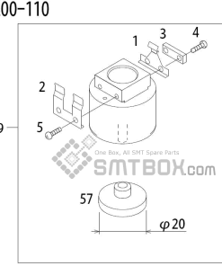 FUJI QP 341E MM 04 Nozzle Part No.ADBPN8344 Rating 200 110 side a