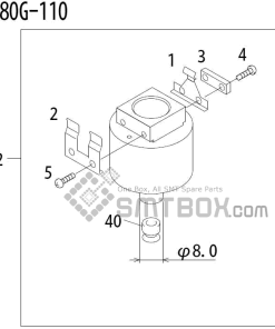 FUJI QP 341E MM 04 Nozzle Part No.ADBPN8362 Rating 080G 110 side a