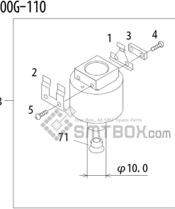 FUJI QP 341E MM 04 Nozzle Part No.ADBPN8372 Rating 100G 110 side a