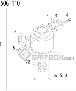 FUJI QP 341E MM 04 Nozzle Part No.ADBPN8382 Rating 150G 110 side a