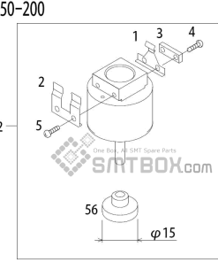 FUJI QP 341E MM 04 Nozzle Part No.ADBPN8434 Rating 150 200 side a